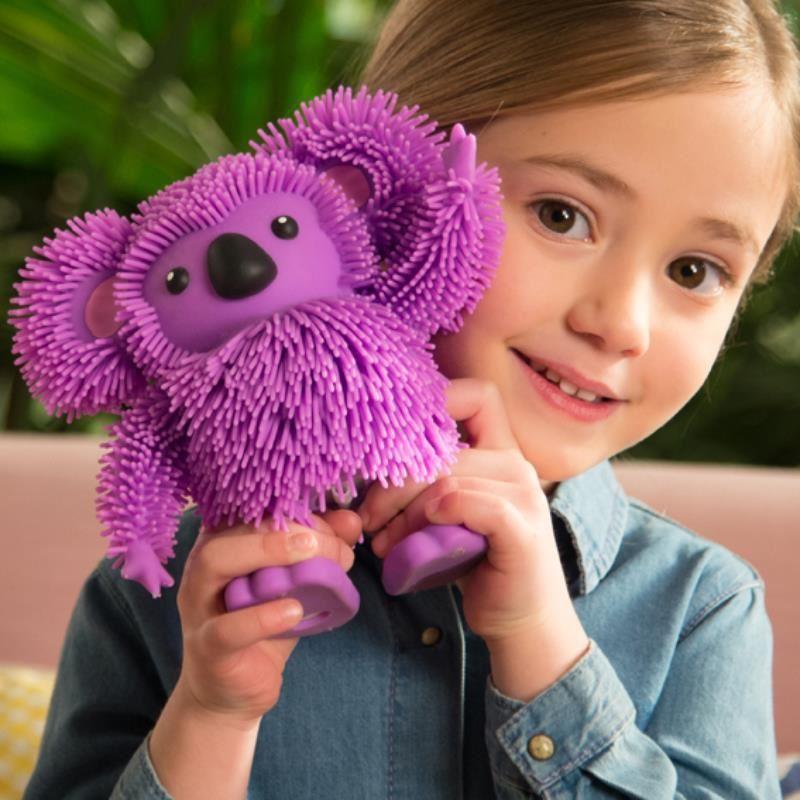 Jiggly Pets Purple Walking Dancing Shaking Koala with Music Strechy Toy