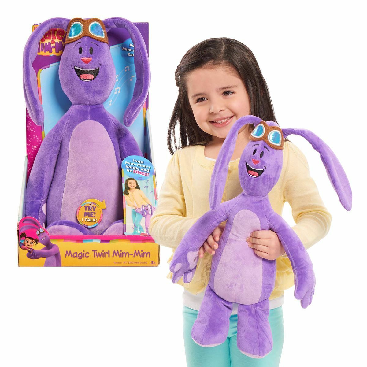 Kate & Mim-Mim 18" Magic Twirl Mim-Mim Soft Plush w/ Sounds Official