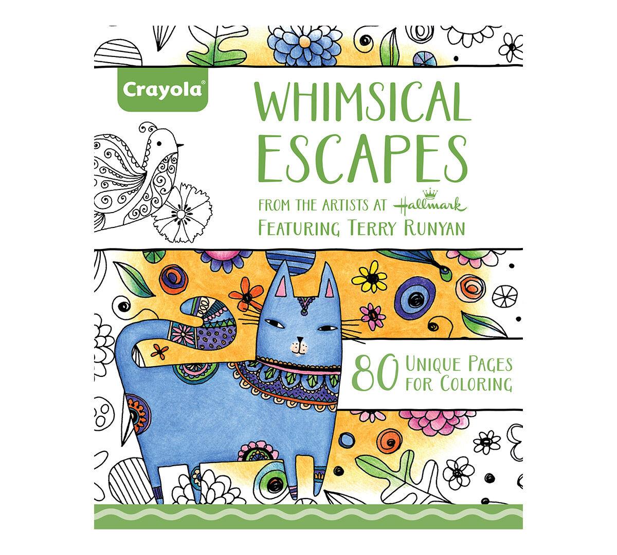 CRAYOLA 992021 Whimsical Escapes Adult Coloring Book Colouring