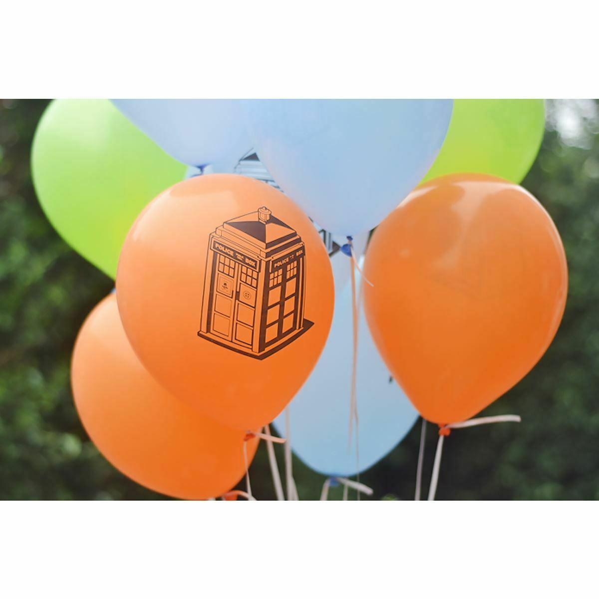 10 PACKS Doctor Who TARDIS Balloons 10 Pack Birthday Party Supplies Official