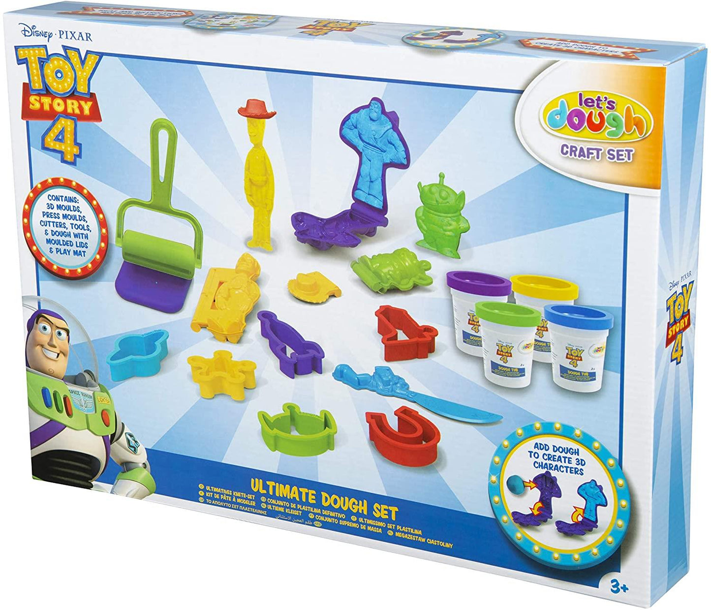 Disney Pixar Toy Story 4 Ultimate Dough Set With Accessories Kids Play-Doh Craft