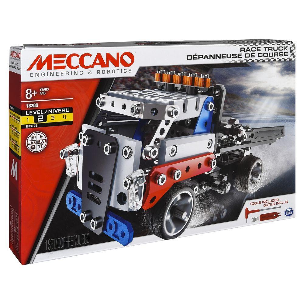 Meccano Race Truck STEM Engineering Education Toy Construction Set Building