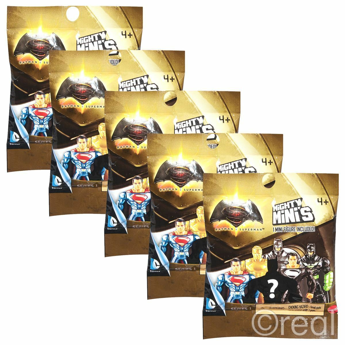 5 PACKS DC Comics BATMAN V SUPERMAN Blind Bags Mini Figure [Series 1] Official