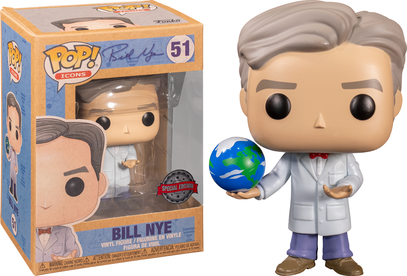 Funko POP! BILL NYE #51 Special Edition Vinyl Figure
