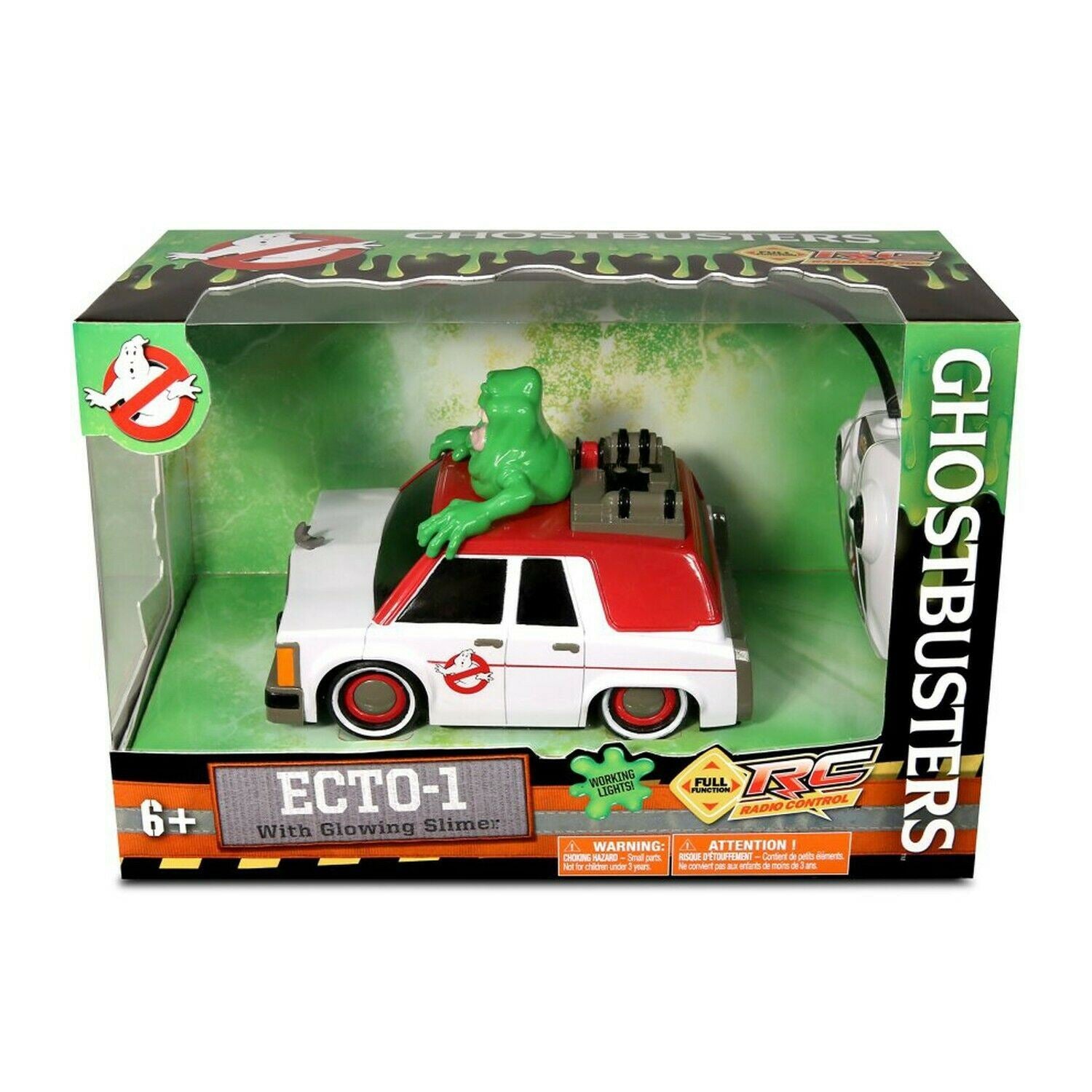 Ghostbusters Radio Control RC ECTO-1 Vehicle with Glowing Slimer (NKOK)