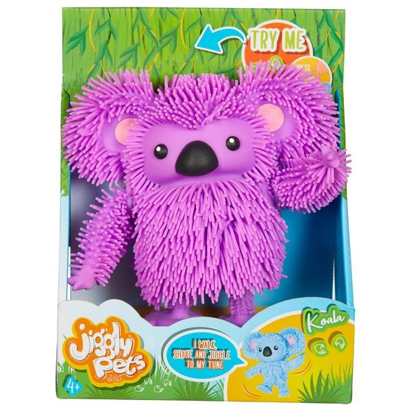 Jiggly Pets Purple Walking Dancing Shaking Koala with Music Strechy Toy