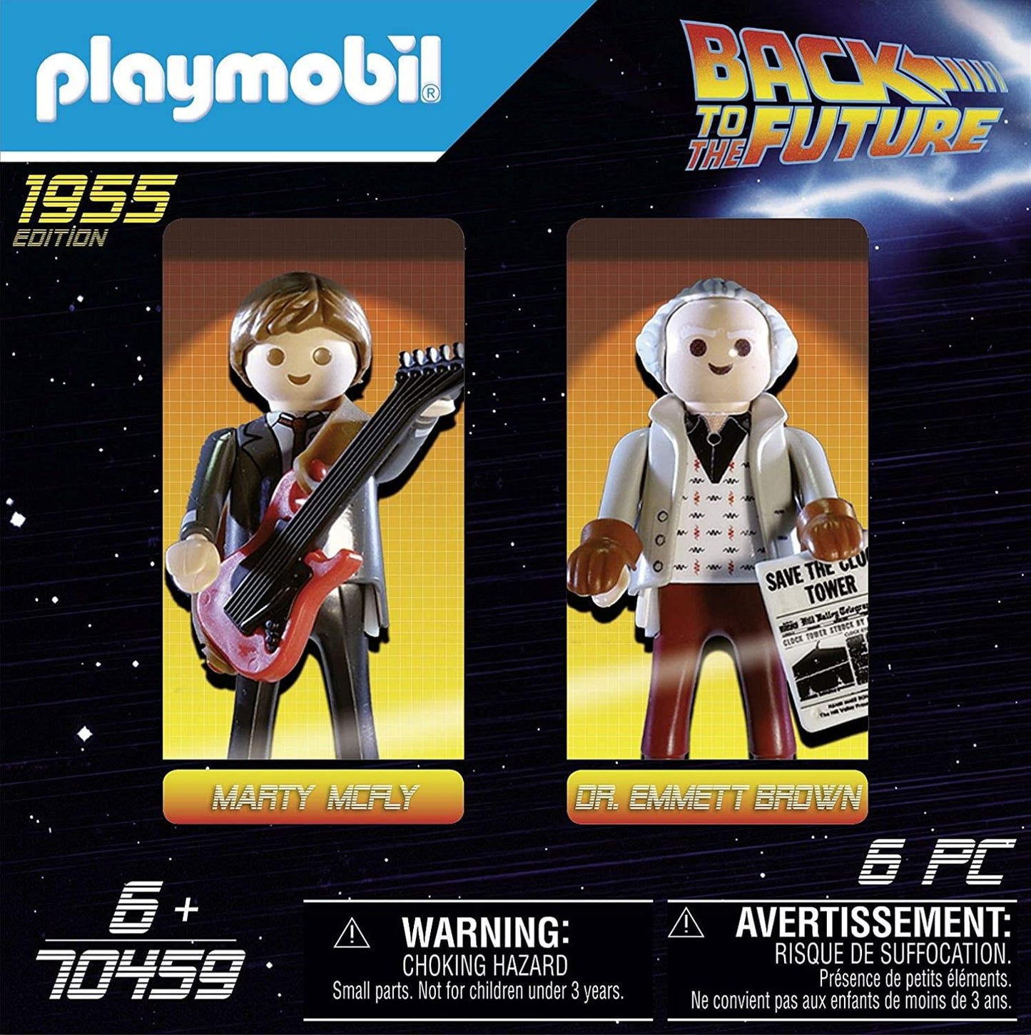 PLAYMOBIL Marty McFly & Dr Emmett Brown Figures 70459 Back to the Future
