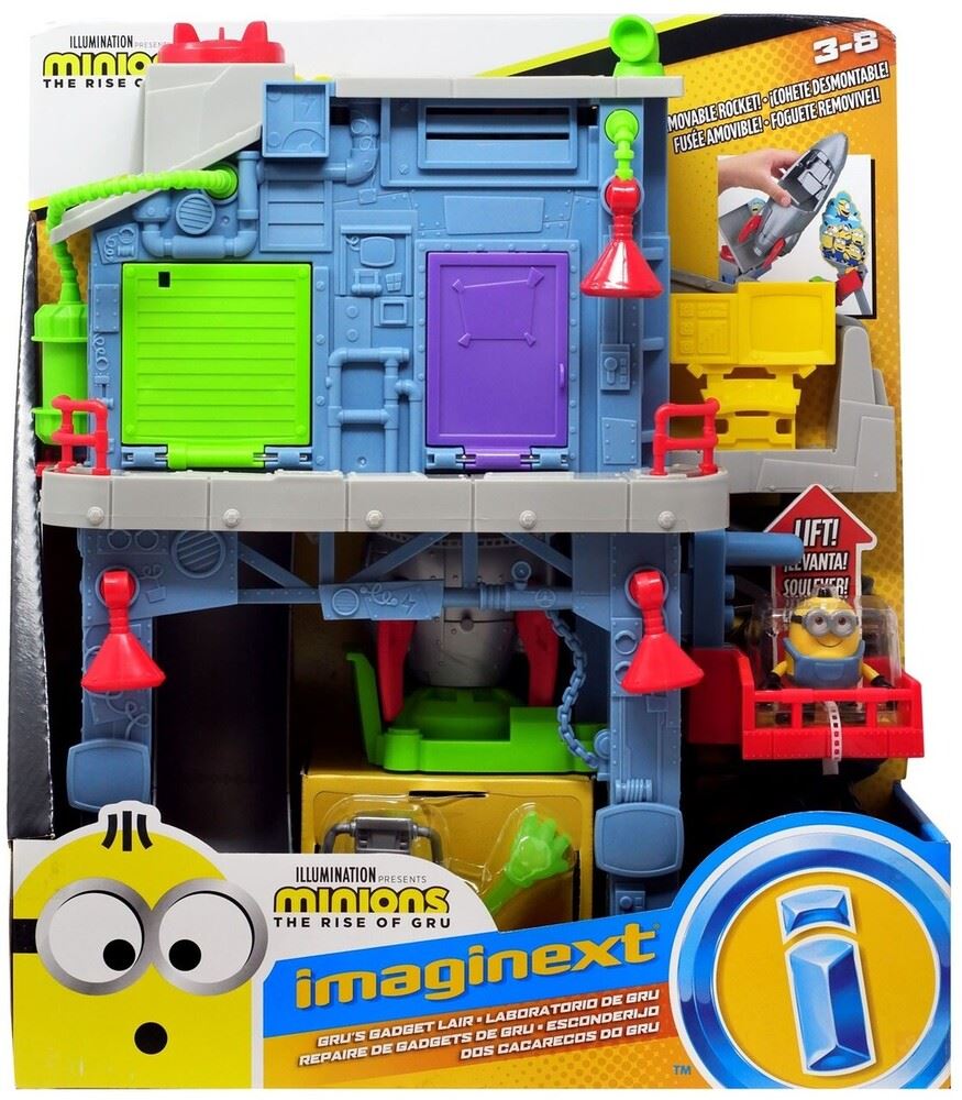 Fisher-Price Imaginext Minions GRU'S GADGET LAIR House Headquaters Playset