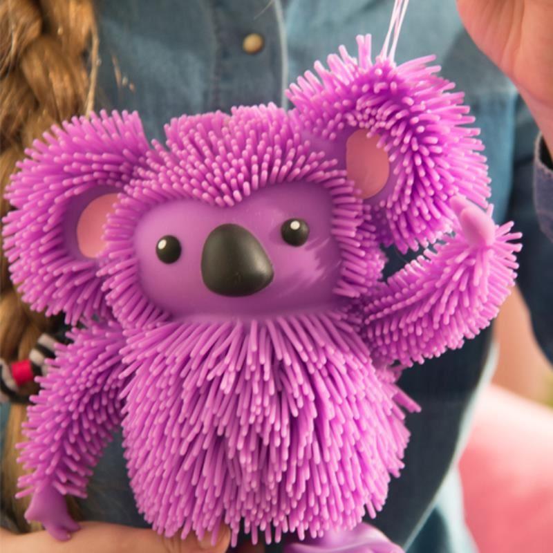 Jiggly Pets Purple Walking Dancing Shaking Koala with Music Strechy Toy