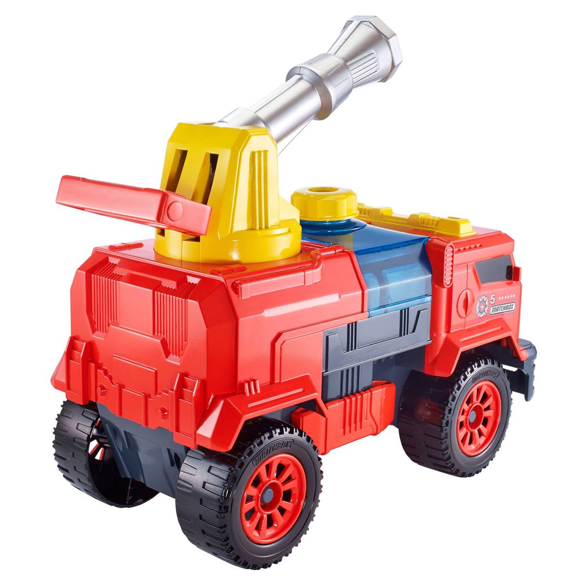 Matchbox AQUA CANNON ULTIMATE FIRE TRUCK Red Engine Squirts Water Toy
