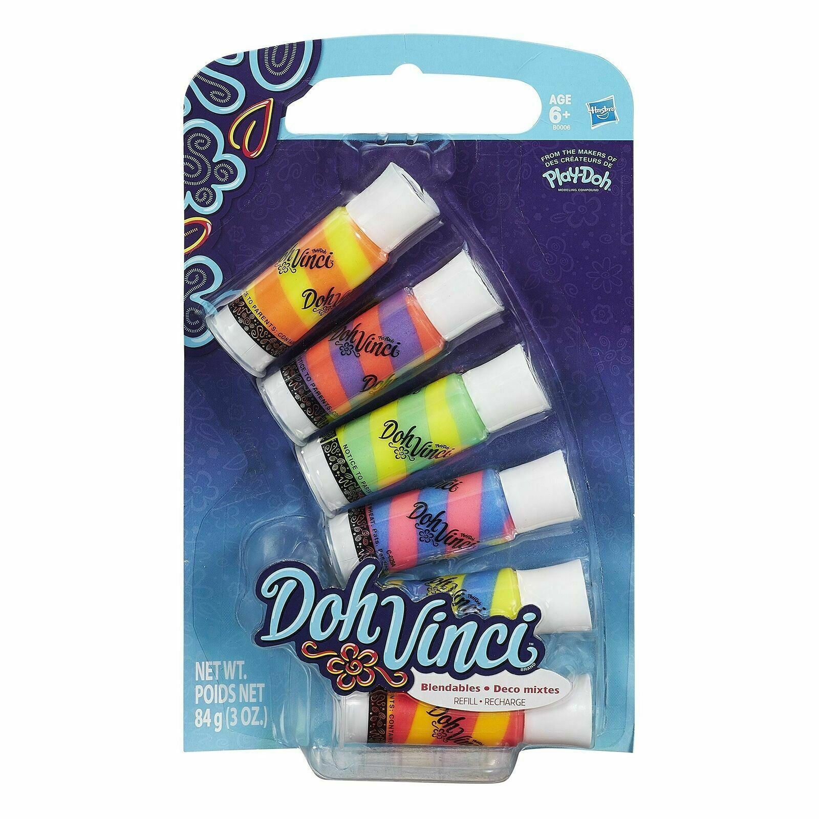 Play-Doh DohVinci Blendables Deco Pop Refill 6-Pack