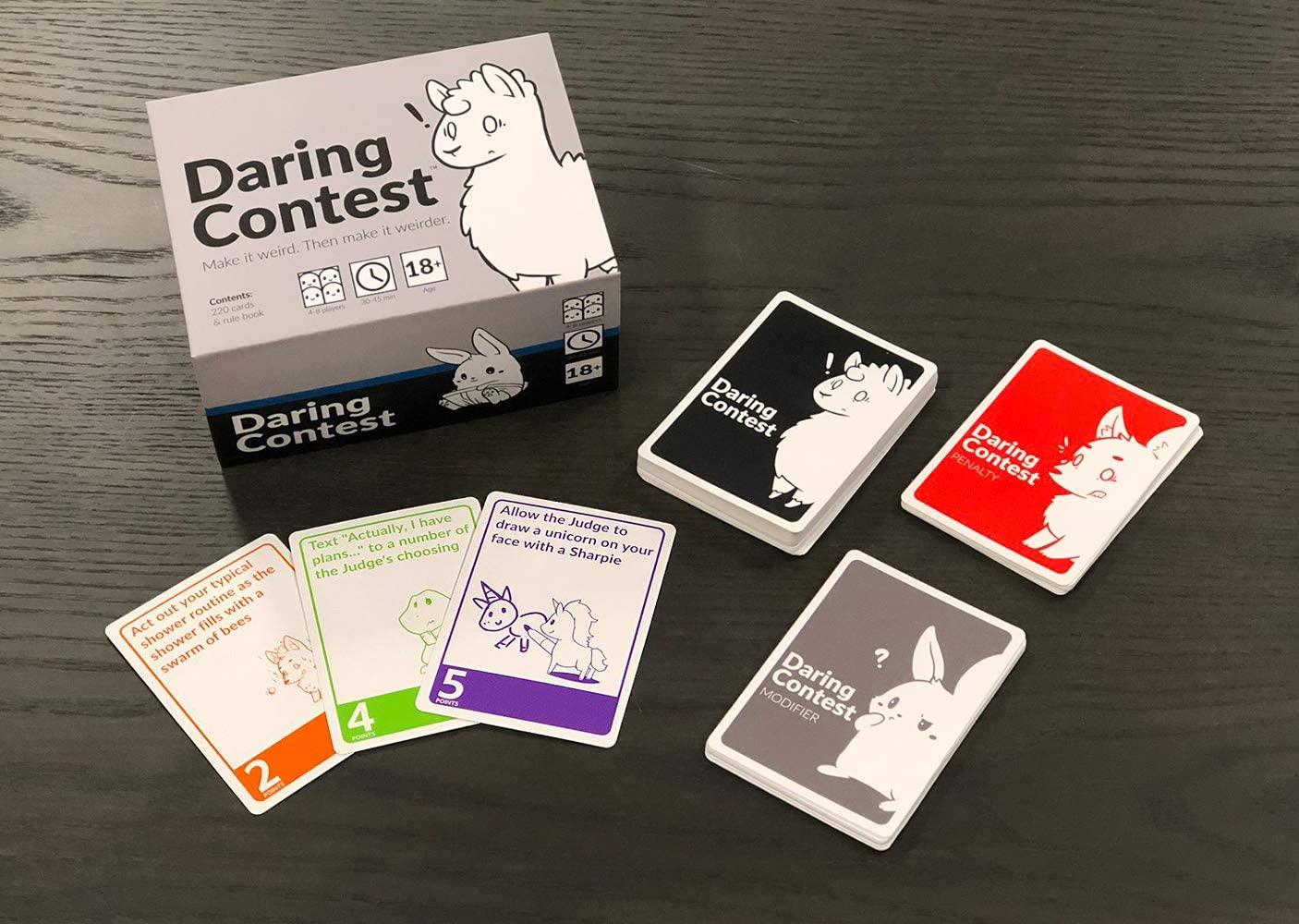 Daring Contest Adult Card Drinking Game Challenge TEE3897DCBSG1