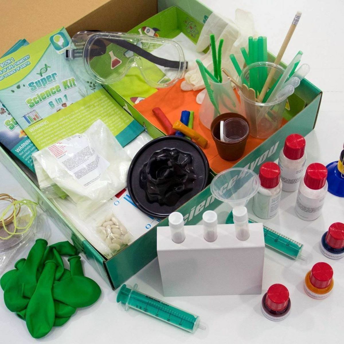 Science4You SUPER SCIENCE KIT 6-In-1 Kids Educational Experiments STEM Official
