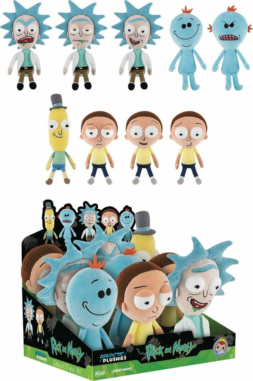 Funko RICK AND MORTY Galactic Plushies RICK (Angry) 8” Plush Figure