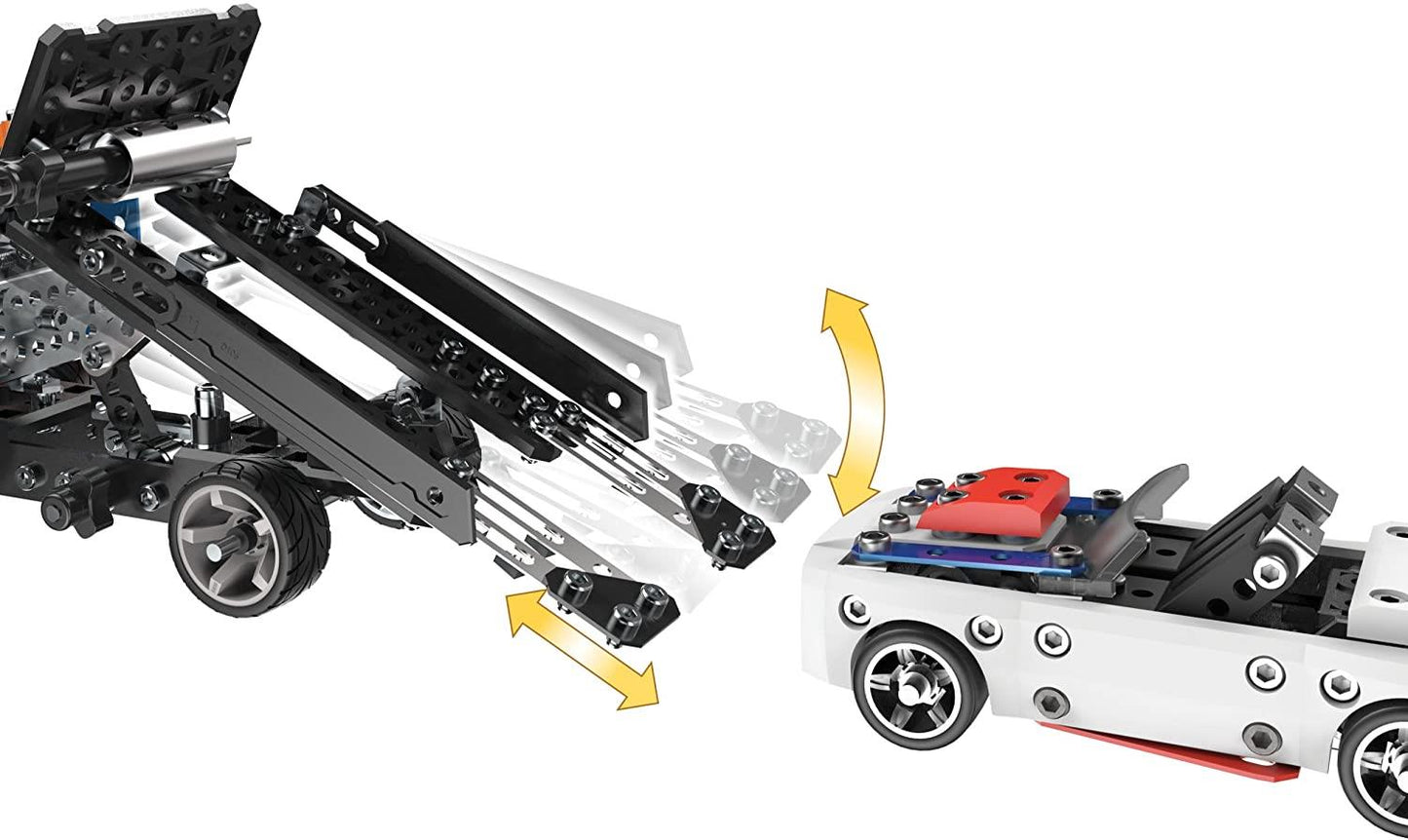 Meccano Race Truck STEM Engineering Education Toy Construction Set Building