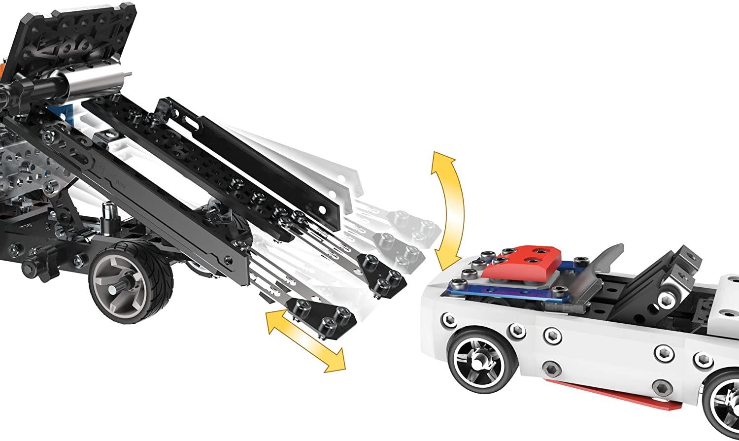 Meccano Race Truck STEM Engineering Education Toy Construction Set Building