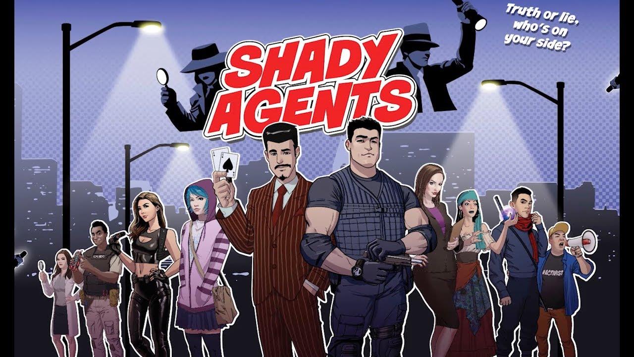 SHADY AGENTS Card Game Family Strategy Undercover