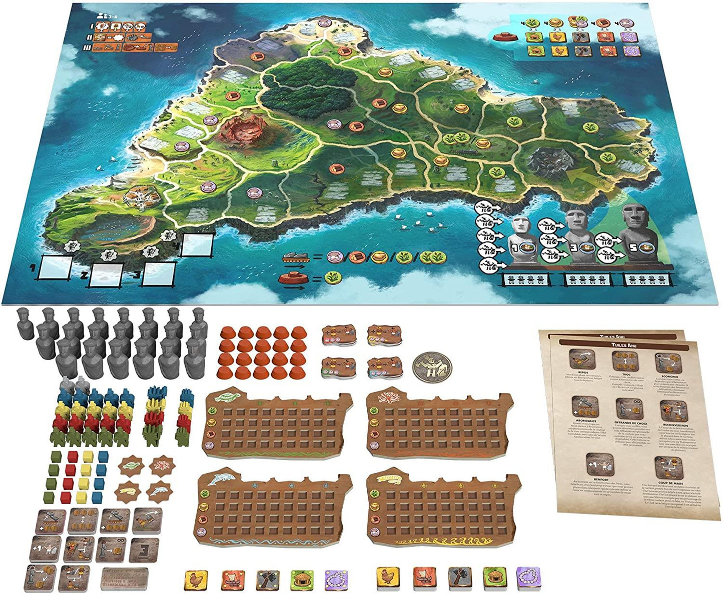 RAPA NUI Matagot Family Board Game Easter Island Strategy