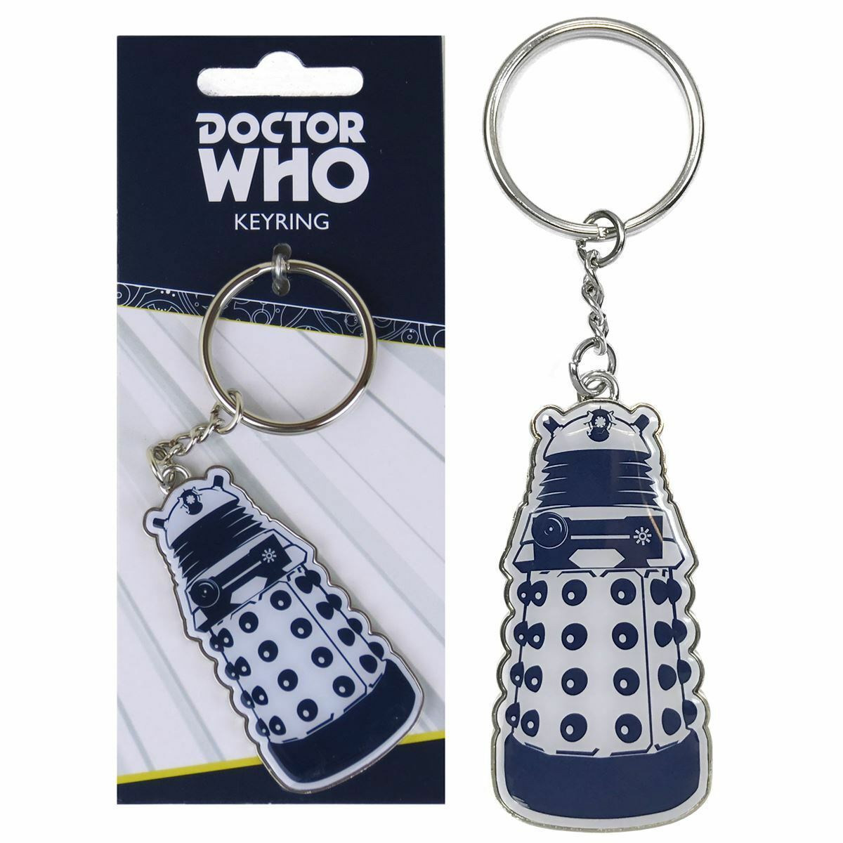 Doctor Who Dalek Metal Keyring Key Chain BBC Official