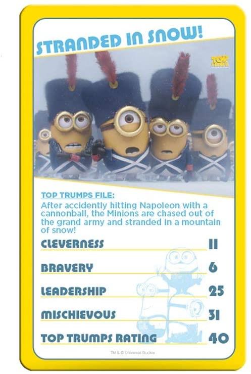 Minions Top Trumps Game