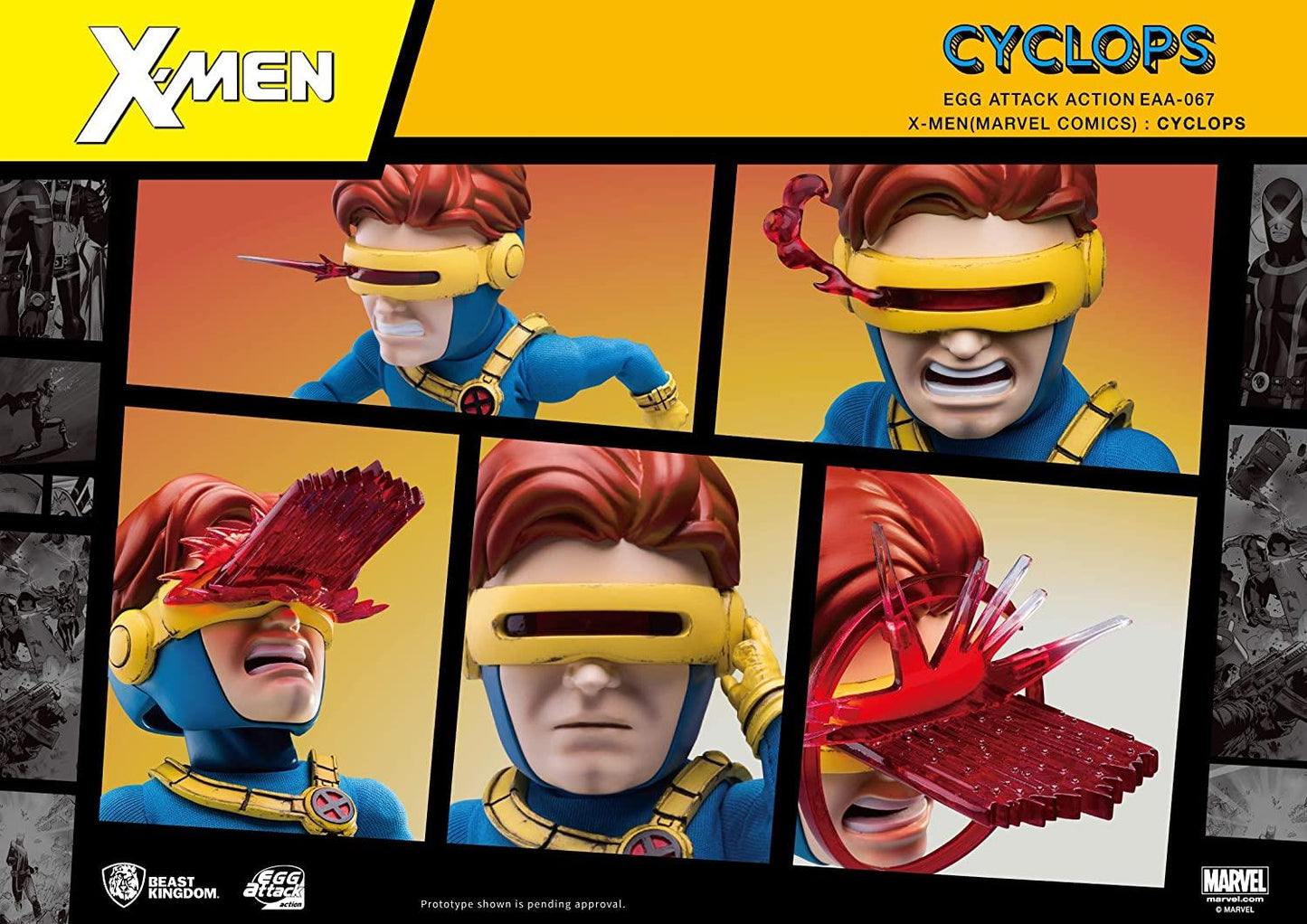 Beast Kingdom X-Men CYCLOPS Egg Attack Action Figure EAA-067