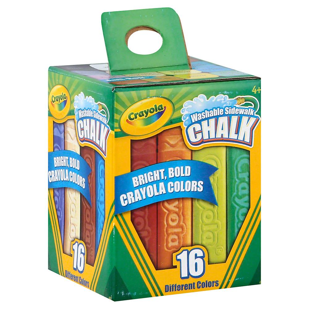 Crayola Washable Sidewalk Pavement Chalk 16 Colors