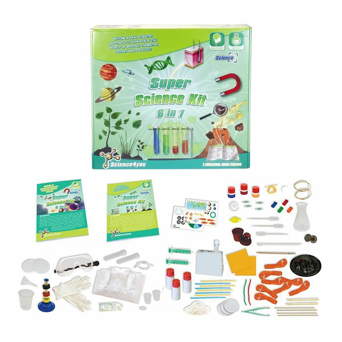 Science4You SUPER SCIENCE KIT 6-In-1 Kids Educational Experiments STEM Official