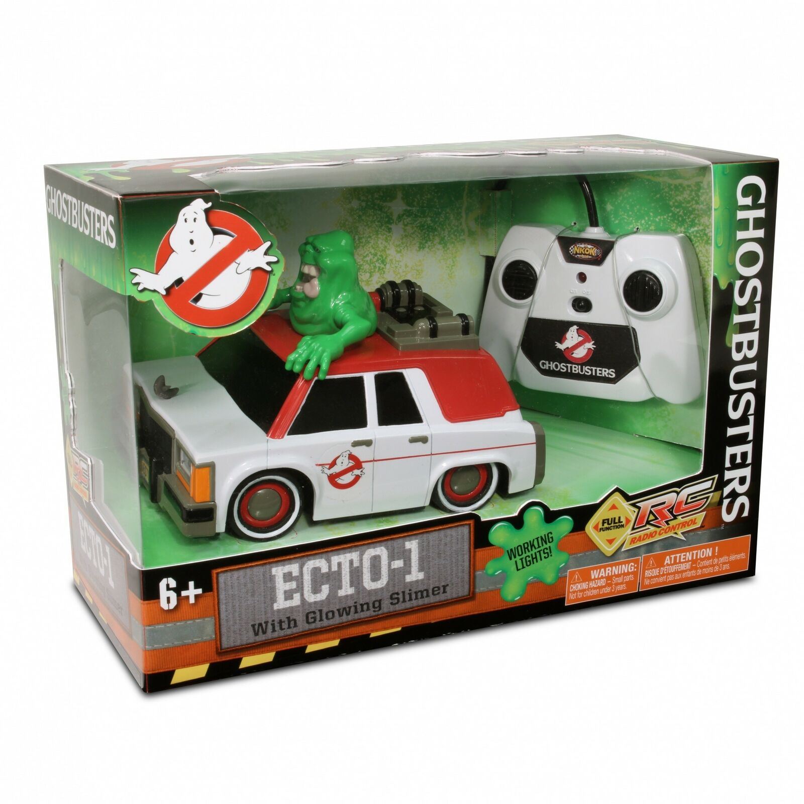 Ghostbusters Radio Control RC ECTO-1 Vehicle with Glowing Slimer (NKOK)