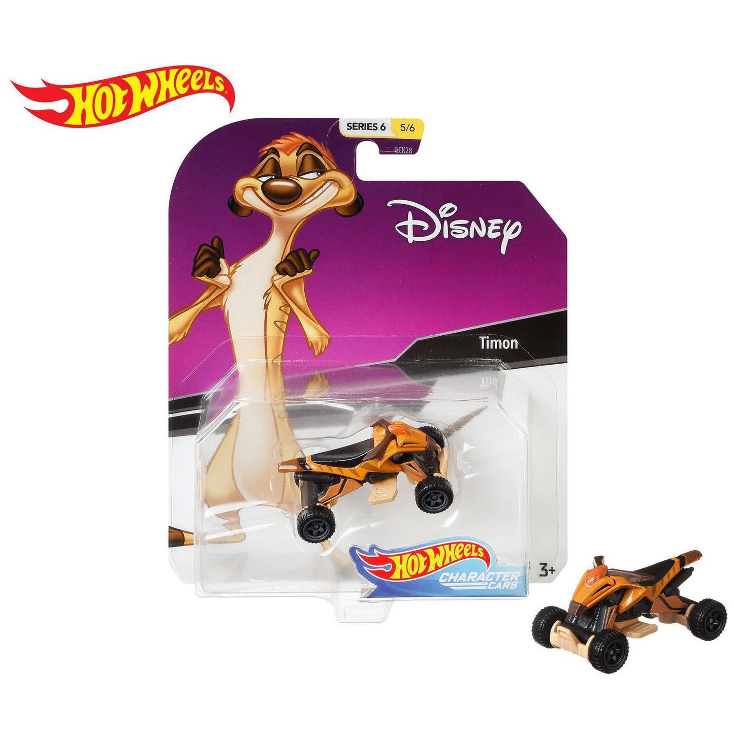 Timon GGX73 Hot Wheels Disney Character Die-cast Car