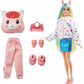 BARBIE Cutie Reveal Doll with Llama Plush Costume 10 Surprises HJL60