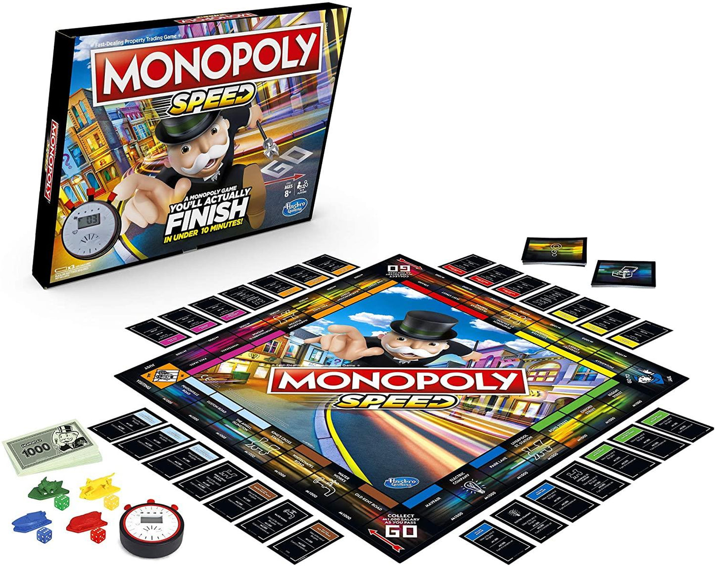 Hasbro Monopoly SPEED Family Board Game