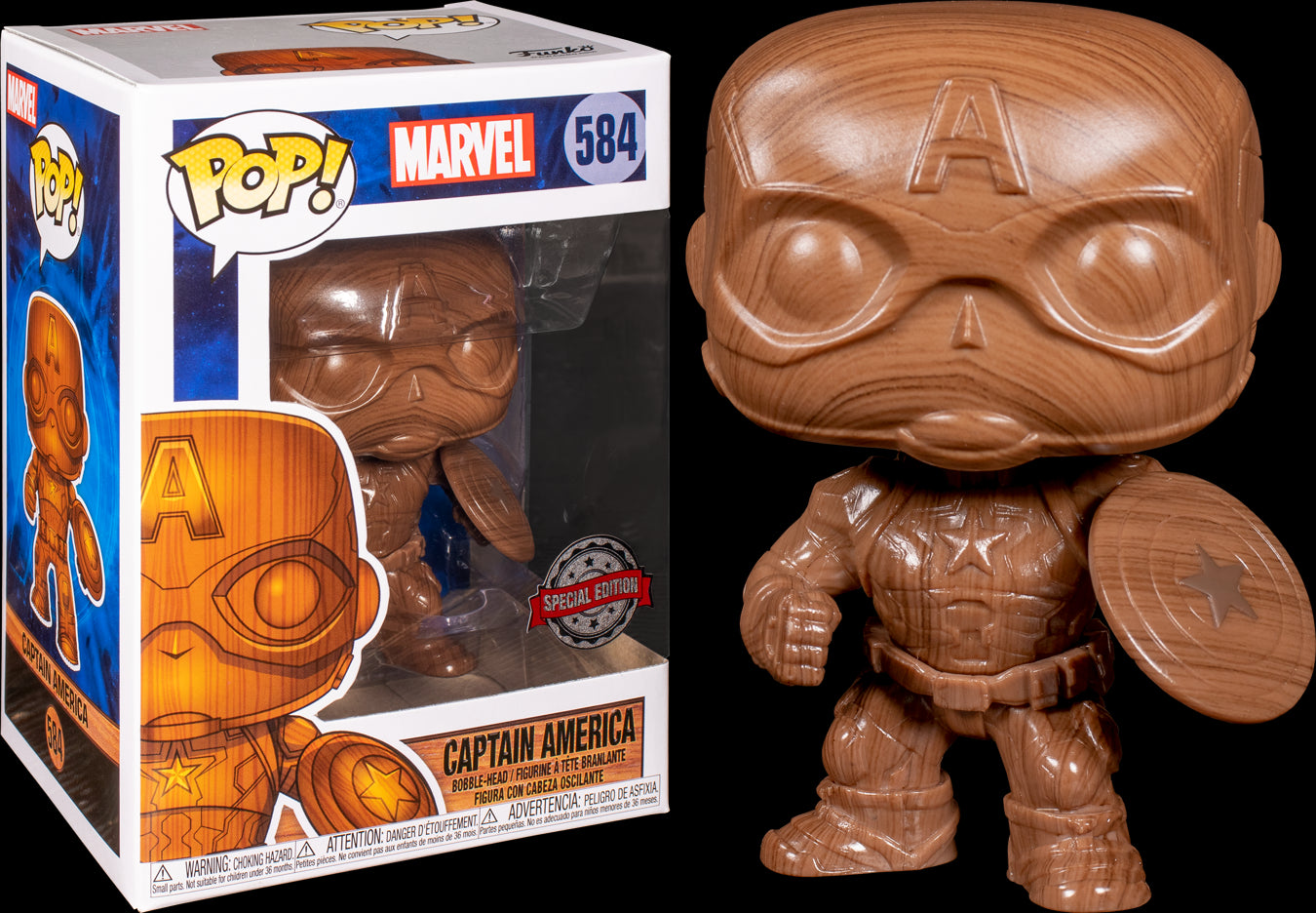 Captain America #584 SE Wood Deco Pop Vinyl (Marvel)