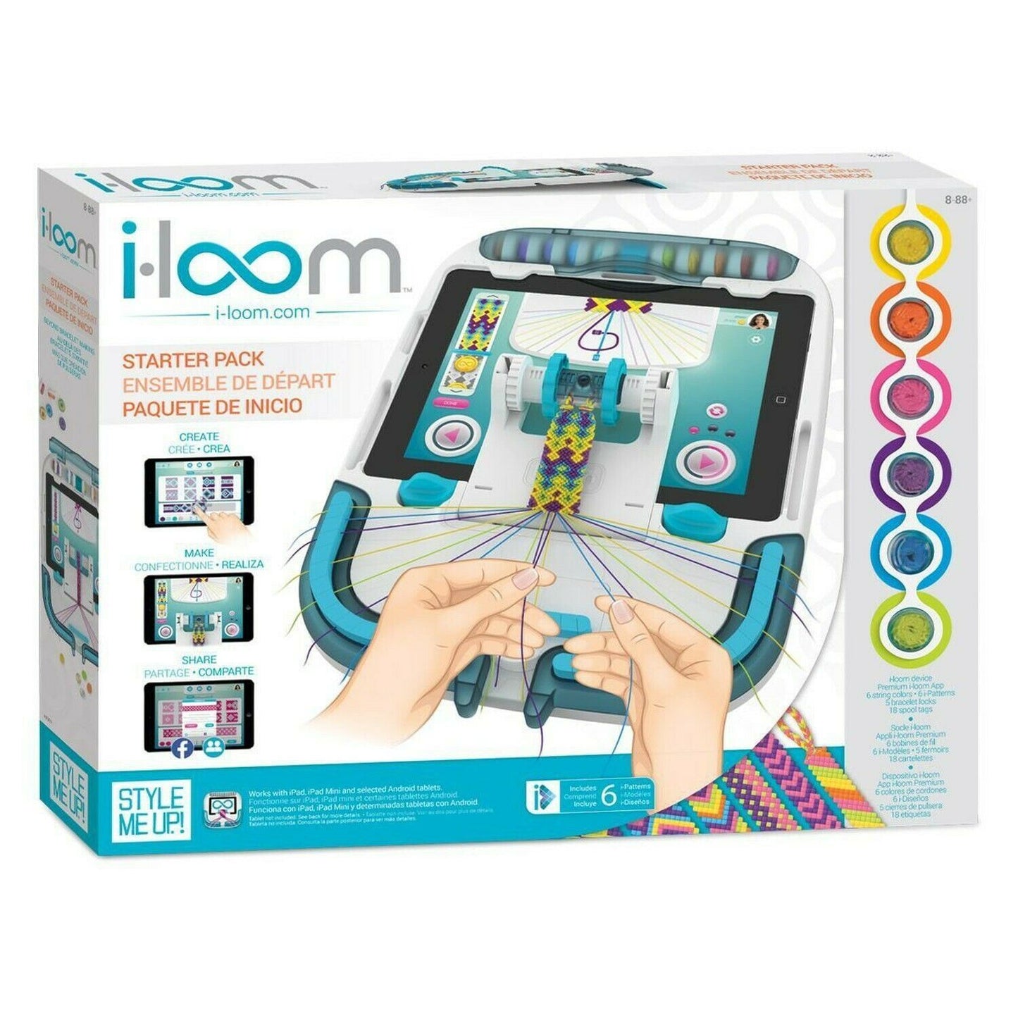 Style Me Up i-Loom DELUXE STARTER PACK Beyond Friendship Bracelets Kit - Crea...