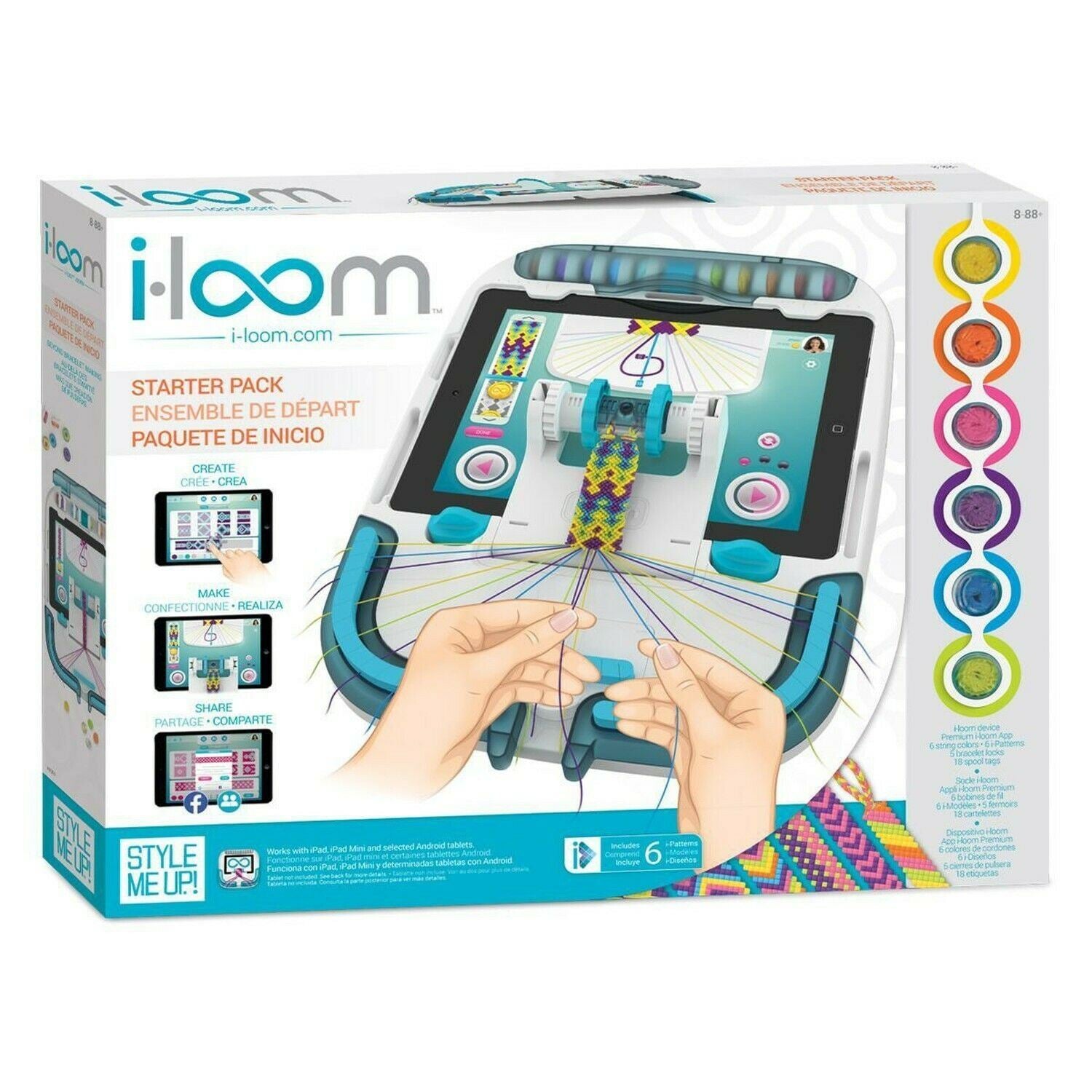 Style Me Up i-Loom DELUXE STARTER PACK Beyond Friendship Bracelets Kit - Crea...