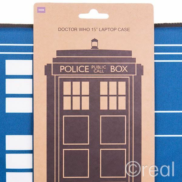 Doctor Who TARDIS 15" Laptop Case Zip-Up BBC Official Licensed
