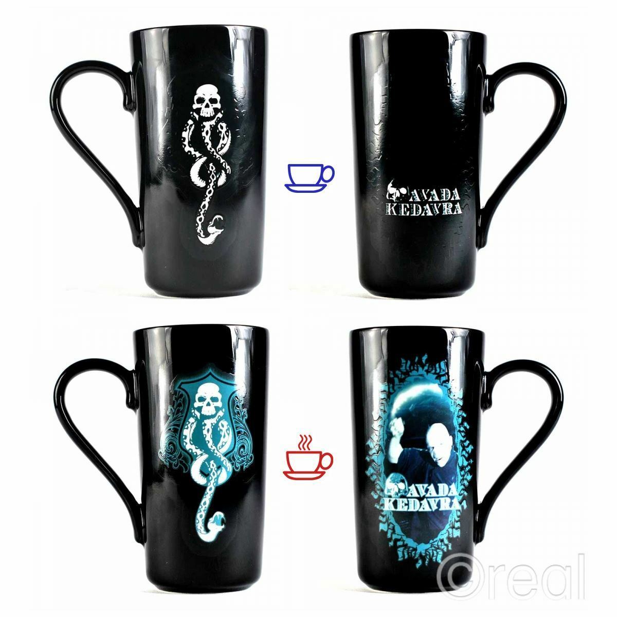 Harry Potter Voldemort Avada Kedavra Heat Changing Latte Mug Coffee Official