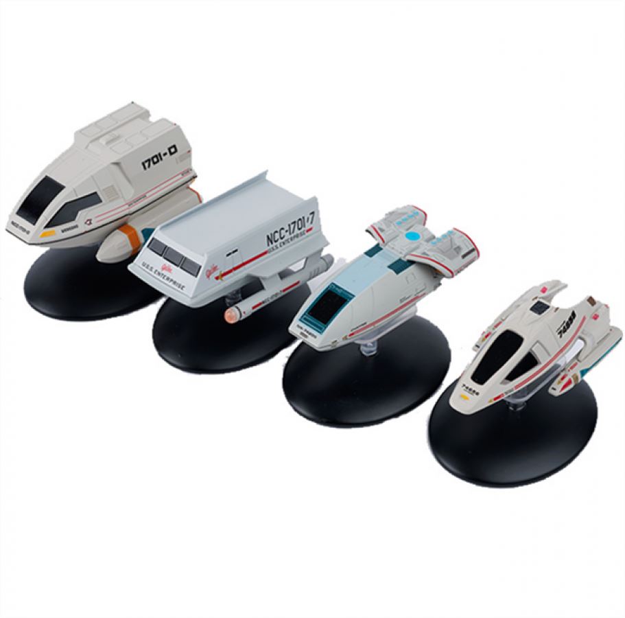 Shuttlecraft Set 1 (Galileo II & Goddard & Chaffee & Cochrane) Model Diecast Ship (Eaglemoss / Star Trek)