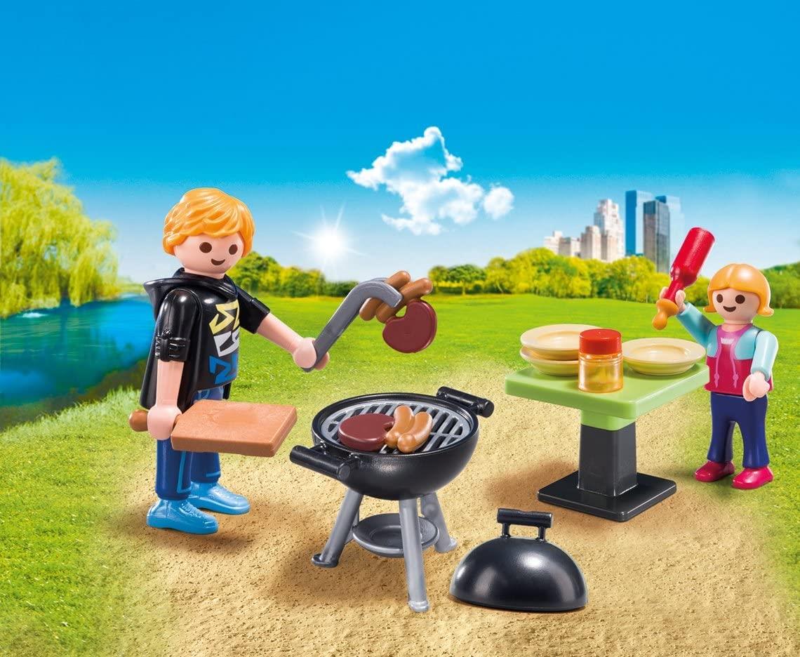 Playmobile Backyard Barbecue Carry Case 5649 Playset Action Figure