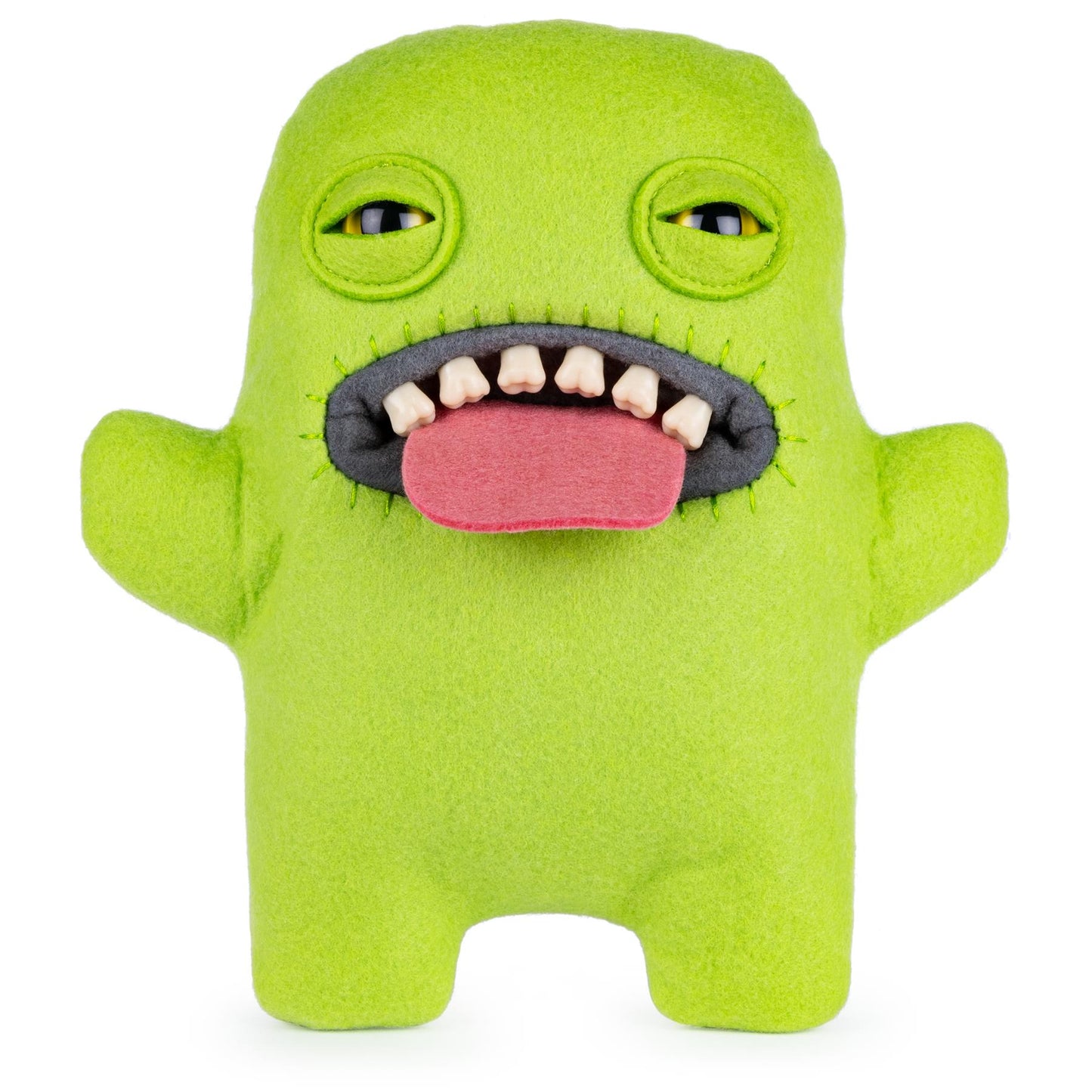 GREEN TONGUE Fuggler Funny Ugly Monster 9" Felt Boxed Plush Toy