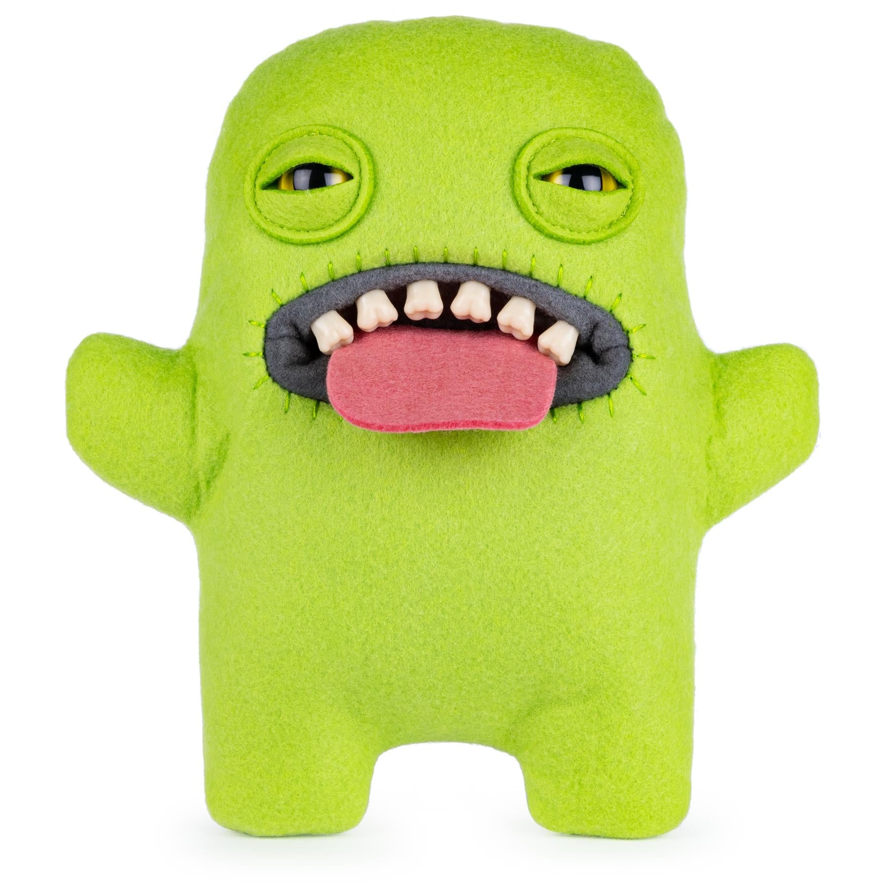 GREEN TONGUE Fuggler Funny Ugly Monster 9" Felt Boxed Plush Toy