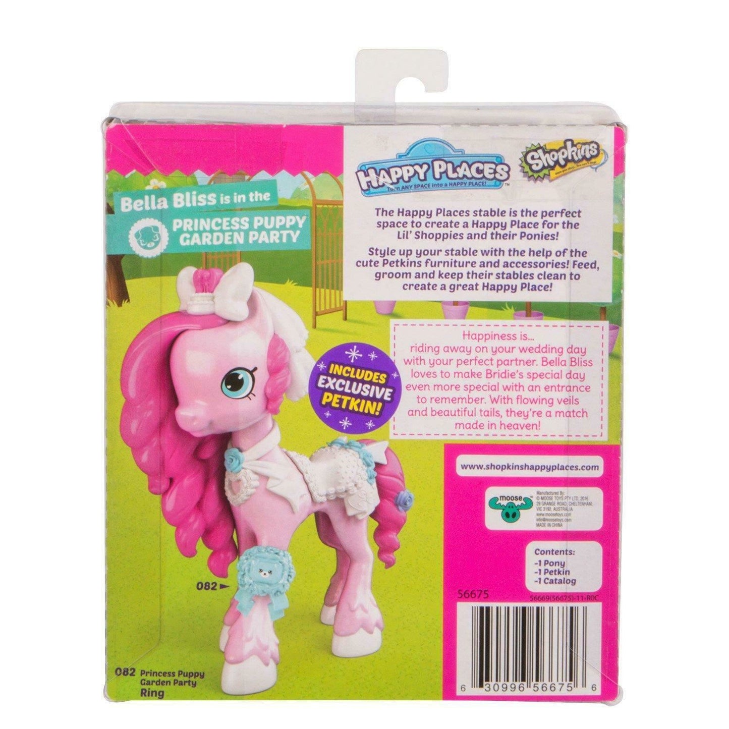 SHOPKINS Happy Places Happy Pony Pack BELLA BLISS [Princess Puppy Garden Party]