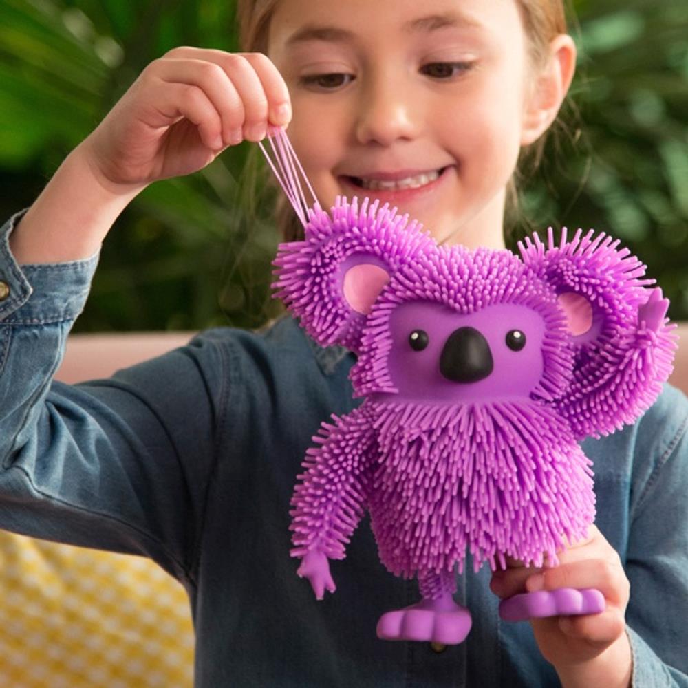 Jiggly Pets Purple Walking Dancing Shaking Koala with Music Strechy Toy