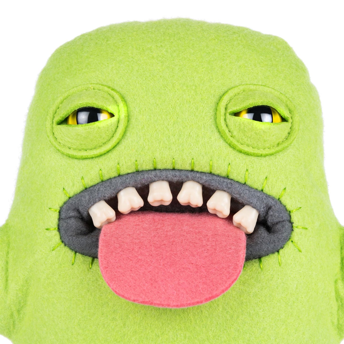 GREEN TONGUE Fuggler Funny Ugly Monster 9" Felt Boxed Plush Toy