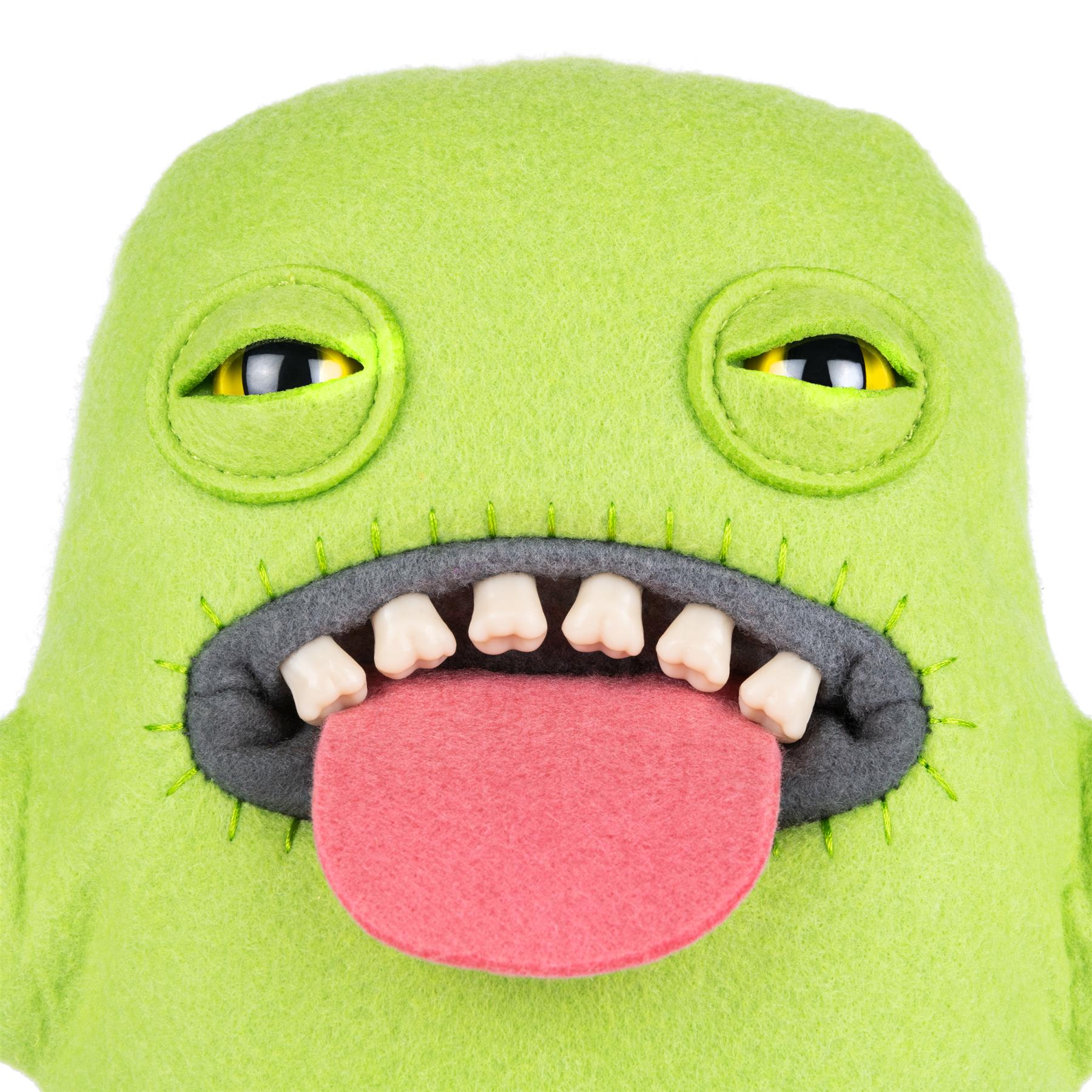 GREEN TONGUE Fuggler Funny Ugly Monster 9" Felt Boxed Plush Toy