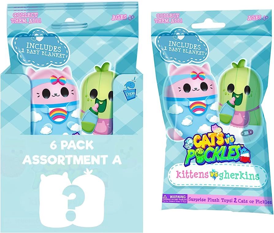 Kittens vs. Gherkins Surprise 2 Plush Toys Blind Bag V1004 (Cats vs Pickles)