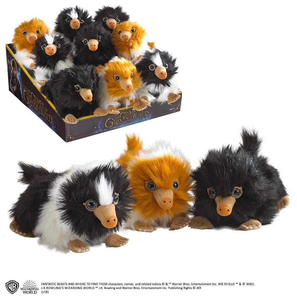 The Noble Collection Fantastic Beasts Baby GINGER & WHITE NIFFLER Plush Cuddly Toy ND4828