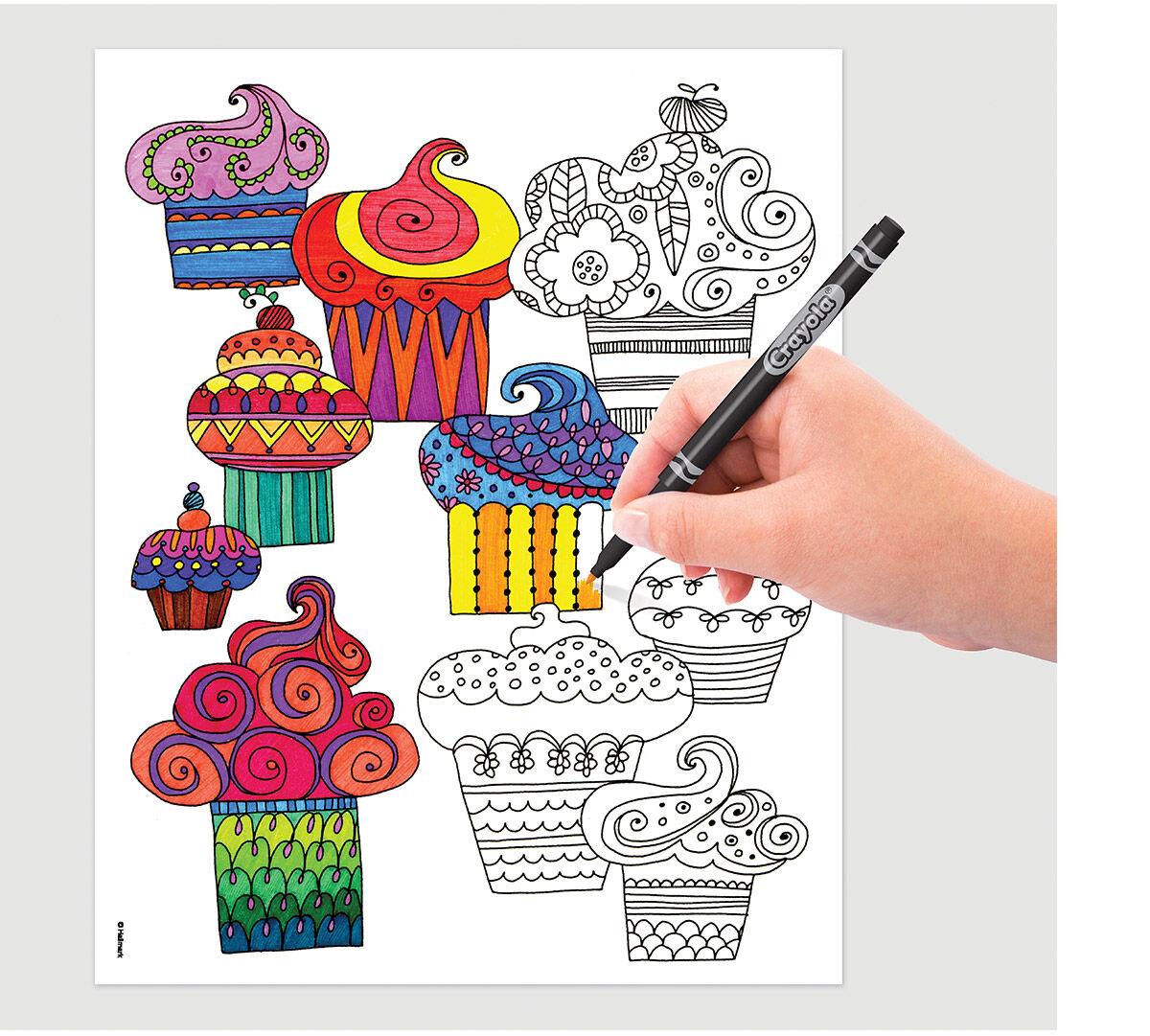 CRAYOLA 992021 Whimsical Escapes Adult Coloring Book Colouring
