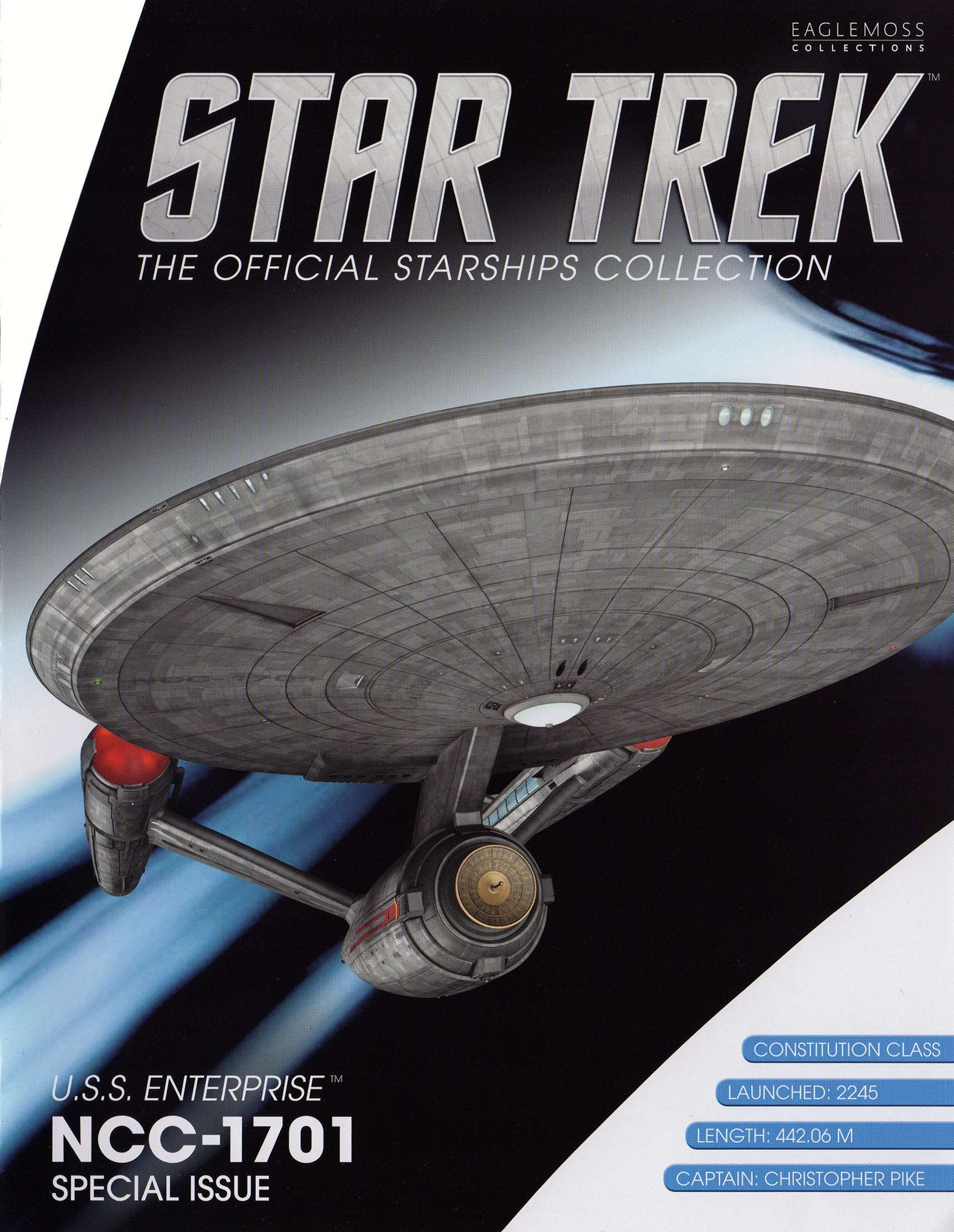 #11 U.S.S. Enterprise NCC-1701 (Constitution-class) 2256 Discovery XL EDITION Model Diecast Ship (Eaglemoss / Star Trek)